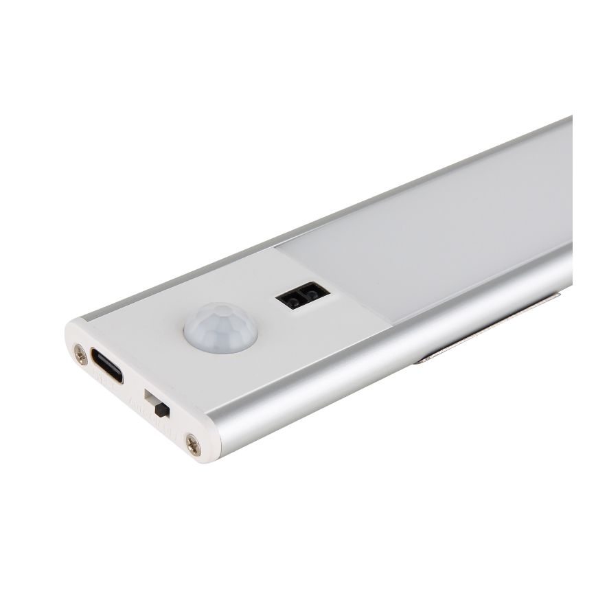 Globo - Luz LED recargable regulable para debajo de armarios de cocina 1,4 W/5 V 1100 mAh 24 cm